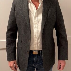 R. Derwin Men's Gray Blazer